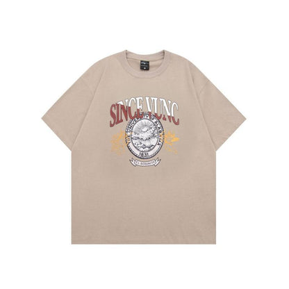 Men's Soft Y2K Style Graphic Tee - Vintage Harajuku Fashion